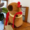 Cartoon Red-headed Rope Zhazha Capybara Plush Toys for Children's Birthday Gifts Event Gifts for Kapi Dolls