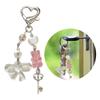 Bear Heart Bowknot Charm Keychains Sweet Cute Pendant Hanging Ornament Keyring Backpack Decoration for Women Girls
