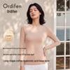 Odifen Women's Camellia Base Layer Long Sleeve Crew Neck Top