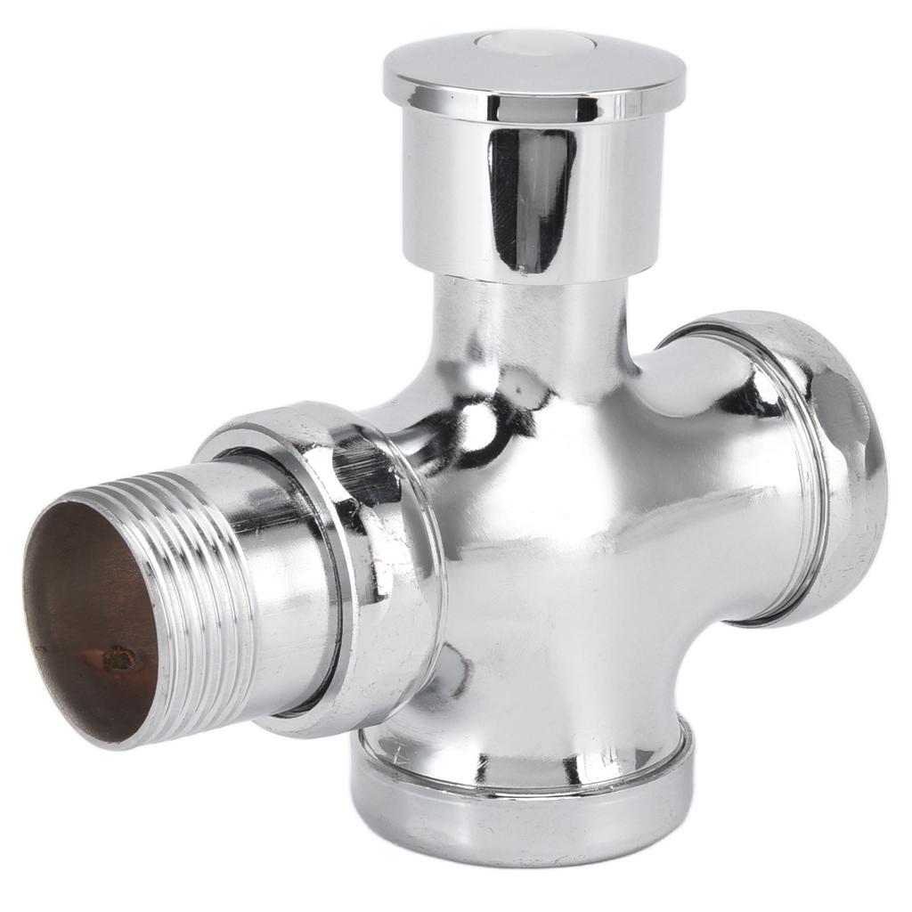 Urinal Flush Valve with Push Button Toilet Delay Flushing Valve Toilet Tank Parts Replacement DN20