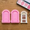 2PACK Raised Relief Silicone Mold Food Grade Silicone Fondant Mold Door Window Mold  Fondant Craft