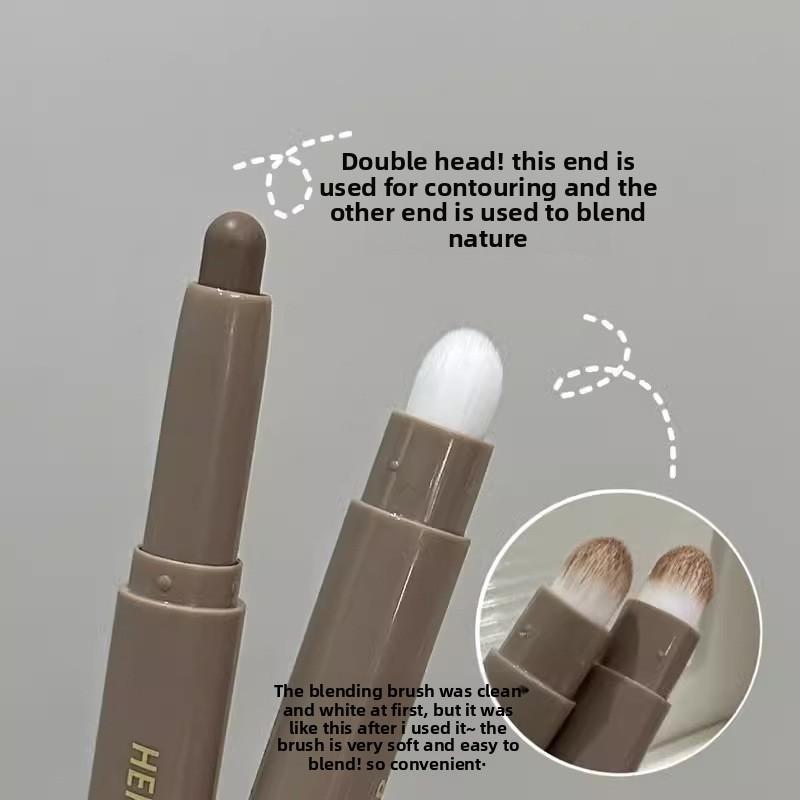 Creion de Contur Dublu pentru a Modifica Contururile, Fixa Machiajul, Dezvolta Culoarea, Lumina Tenul Obosit, Rezistent la Apă și Transpirație