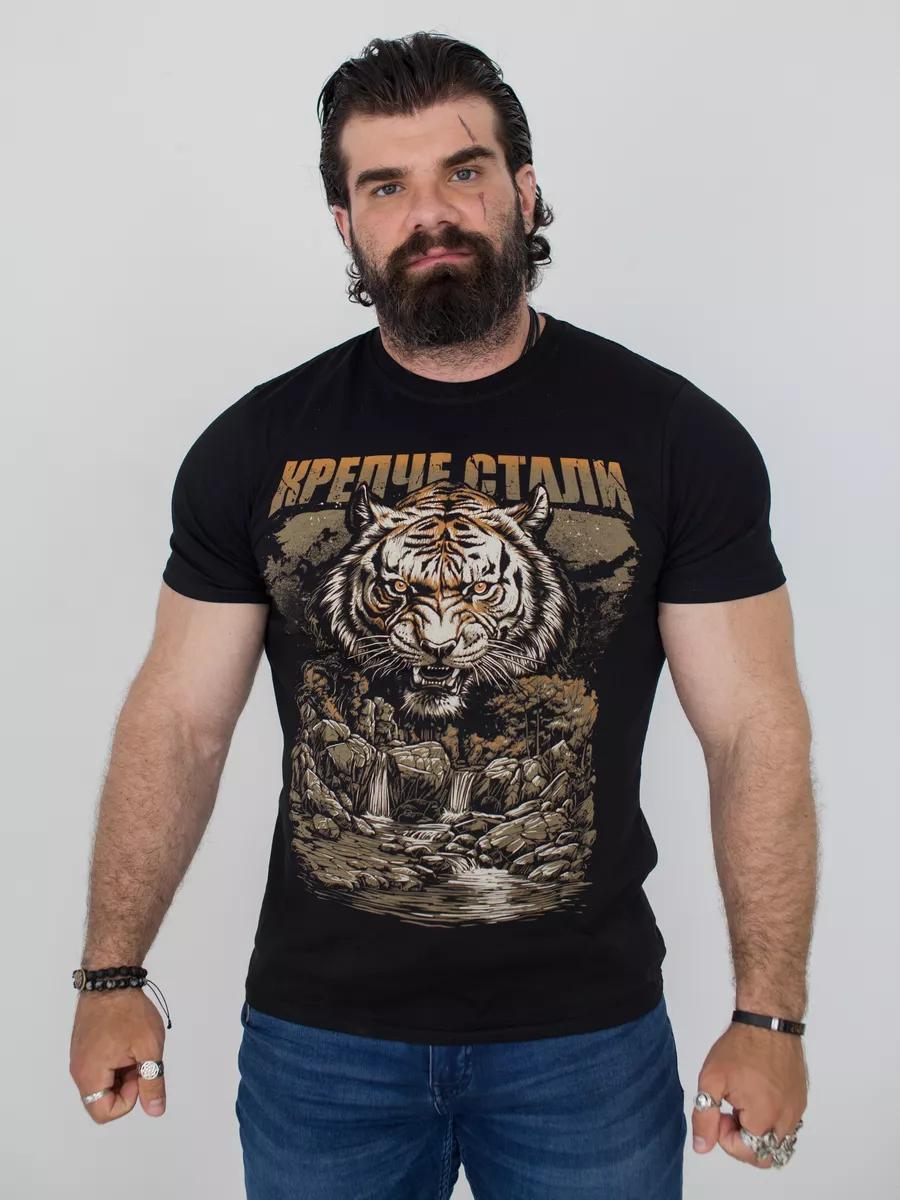 Men s oversized print T-shirt L