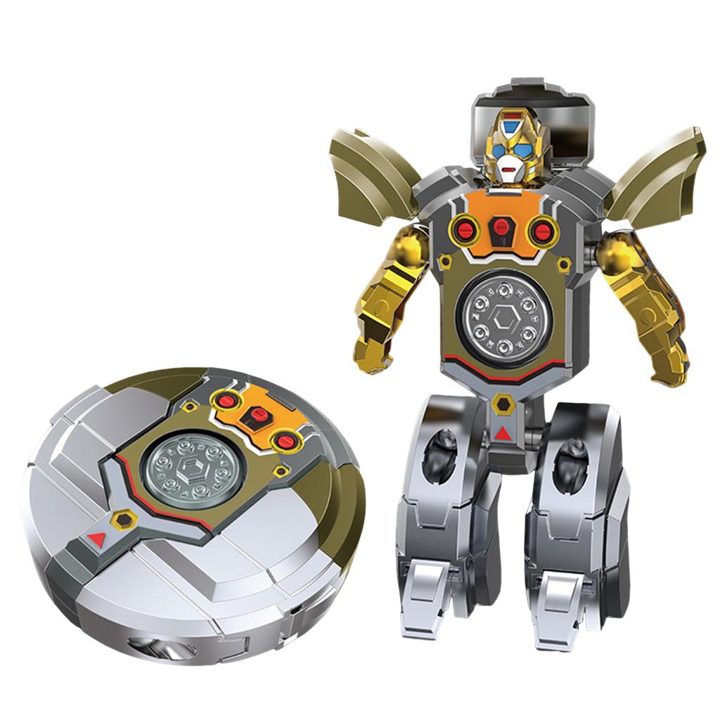 Spinner Transforming Robot Toy for Kids Simulation Function Shockproof Finger Spin Rotating Mechanical Deformation Robot Toy for