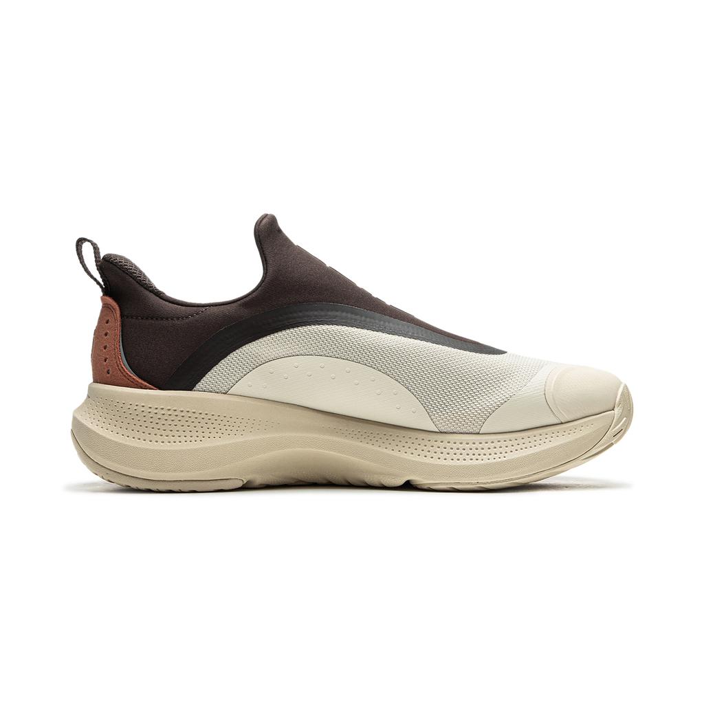 New LiNing SOFT GO Anti Slip Wear Resistant Low Top Casual Shoes Men's Oat Gray AGLU099-5