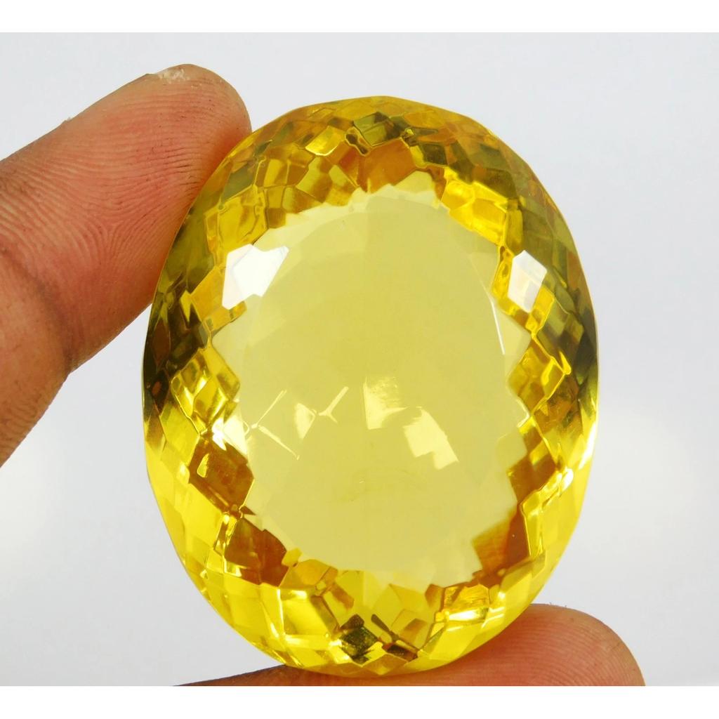 CERTIFIED 250.85 Ct Natural Yellow Citrine Oval Cut Brazilian Loose Gemstone