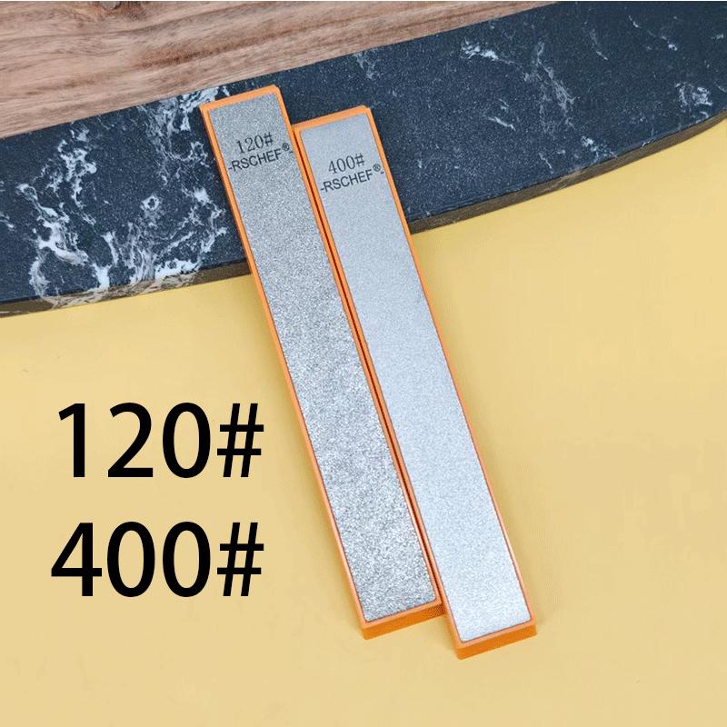 RSCHEF New Orange Base Diamond Whetstone for Knife Sharpener Sharpening Stone Diamond Whetstone Honing Stones Oil Stone SET