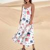 Women's Summer Dress Casual Loose Print Long Beach Vacation Dresses