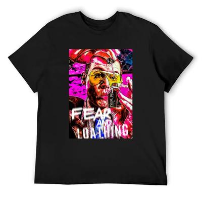 T-shirt Arts Style Vintage Fear And Loathing In Las Vegas vintage séchage rapide Vêtements Esthétiques vierges vêtements pour hommes