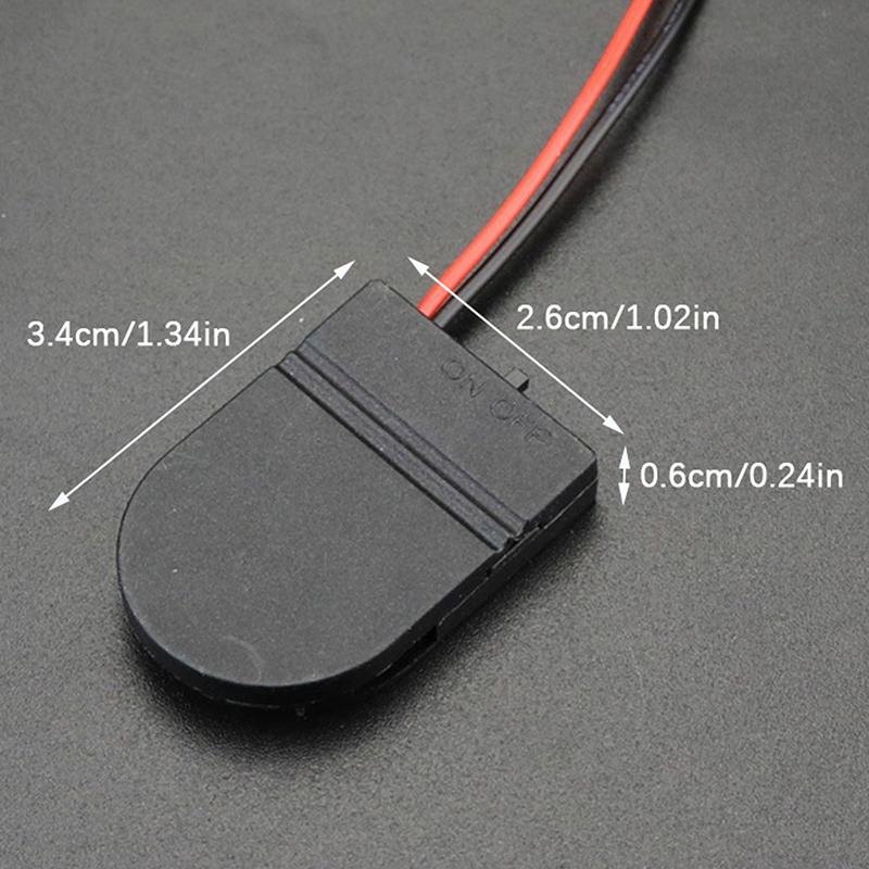 5 pezzi Custodia per batteria a bottone a bottone Cr2032 a slot singolo, custodia da 3 V