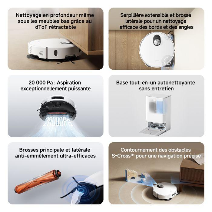 ASPIRATEUR ROBOT - XIAOMI - Robot Vacuum 5 - Aspiration 20 000 Pa - Navigation S-Cross™ - Serpillière extensible