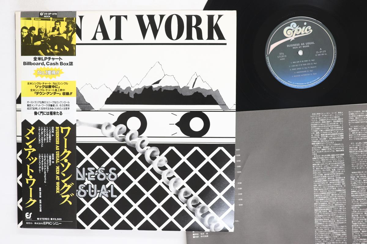 LP Record MEN AT WORK  Business As Usual 253P379 EPIC 1982 Japan Obi Rock Used