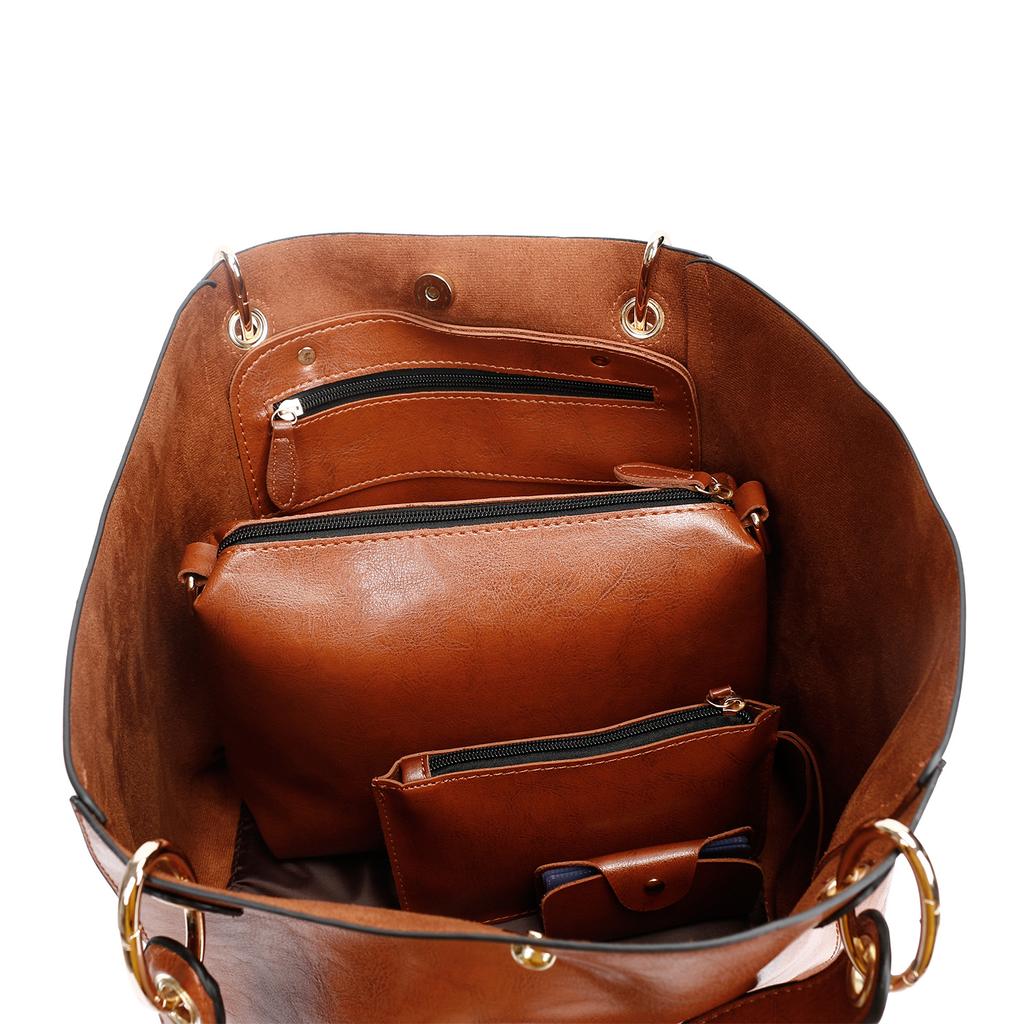 Geanta de dama Rucsac de moda Versiunea coreeana a Geanta Picture-mother Messenger din patru piese cu un singur umar