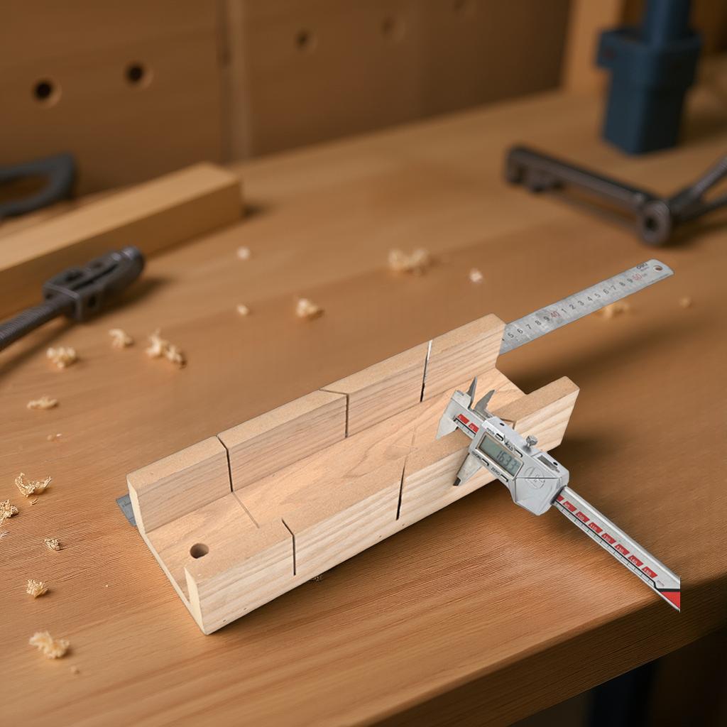 Woodworking Saw Mitre Box Cabinet Wood Cutting Clamping Miter Saw Cabinet 45 Degree Wood Cutting Hand Saw Tool