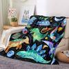 1 Stück DinoGalaxy Leichte Flanelldecke, Bequeme und Warme Decke, für Büro und Camping Schlafsofa, Wohnzimmer088