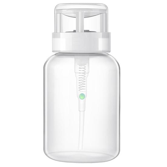 

200 мл пустой спиртовой жидкий дозатор для снятия УФ-гель-лака для ногтей с дозатором-насосом No Letter белый