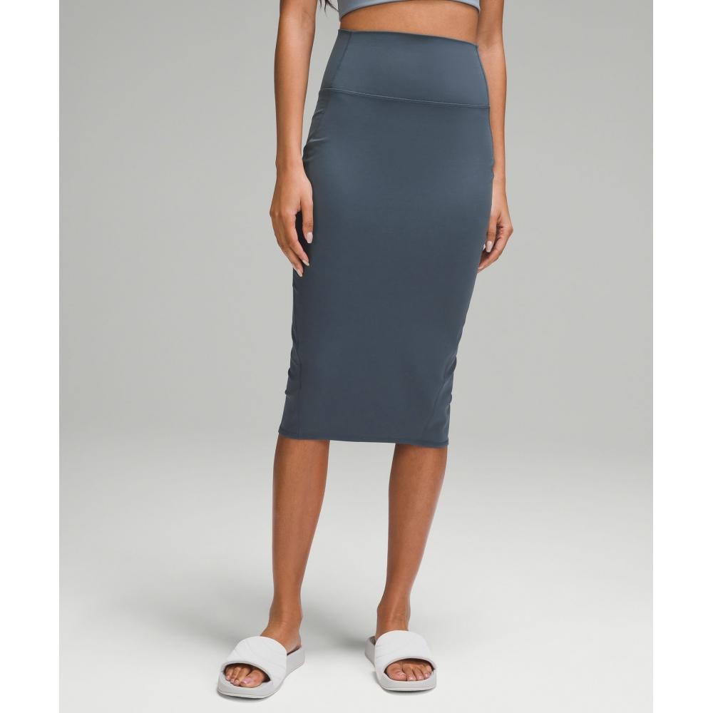 

Lululemon Nulu Slim Fit High Rise Skirt Iron Blue 4