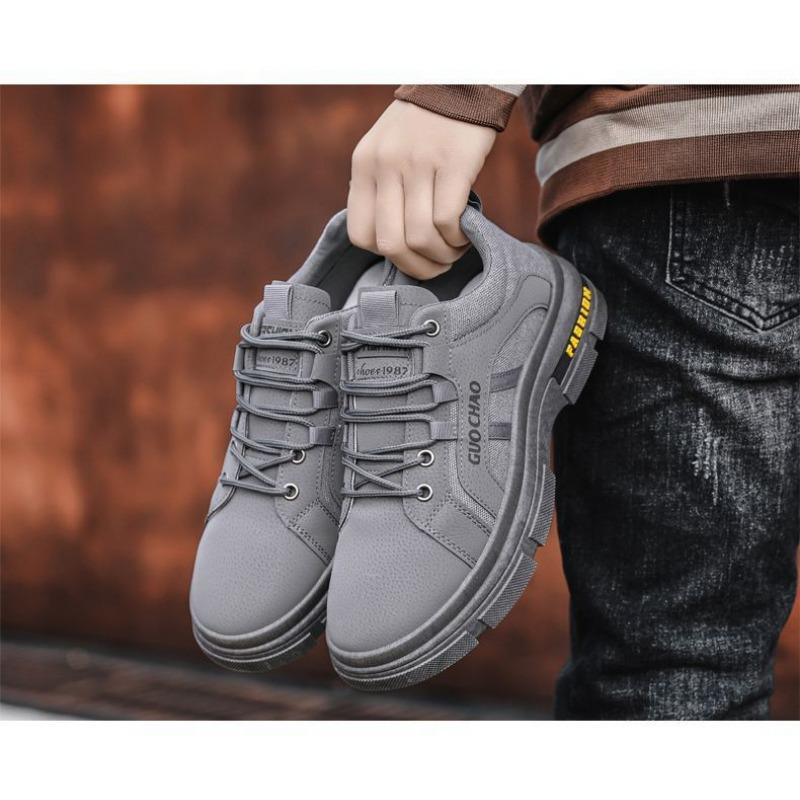 Korean Style Comfortable Wear Resistant Casual Work Labor Protection Men S Board Shoes