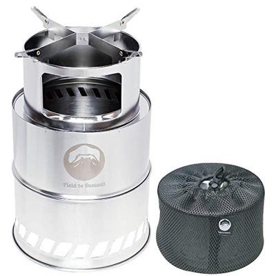 Field To Summit Flame Stove 20 OFBF20, a Large Wood Stove, Camping Stove, Fire Pit, Lightweight, Compact, Portable, with Secondary Combustion, Sub-bur
