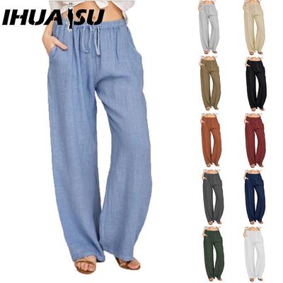 10Color Women's Fashion Casual Solid Color Print  Pants & Capris