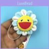Flower Murakami Takashi Kiki Kaikai Brooch Rainbow Pin Badge Strap Plush Pendant