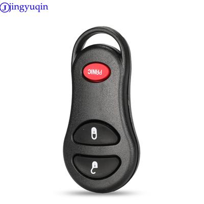Jingyuqin 3 BTNS Coque de clé télécommande Fob Pour Chrysler Voyager PT Cruiser Pour Dodge Ram Dakota Durango Pour Jeep Cherokee