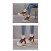 Board Shoes with High Heels and Thick Soles, Heightening Casual High-top Shoes