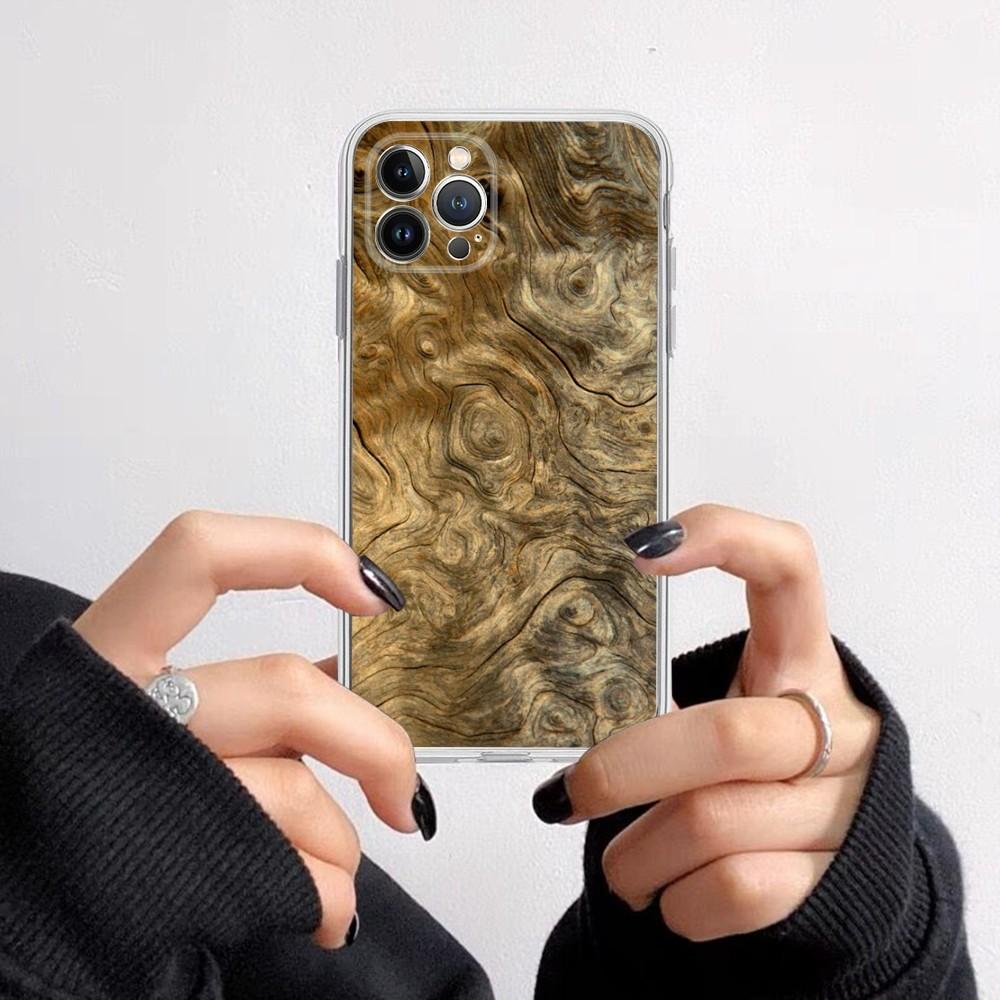 Wood Grain Phone Case for iPhone 16 15 8 7 6 6S Plus X SE XR XS 14 11 12 13 Mini Pro Max Mobile Case
