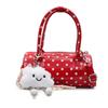 Niche Design Bag Women's New Summer Shoulder Messenger Bag Polka Dot Portable Cylinder Bag