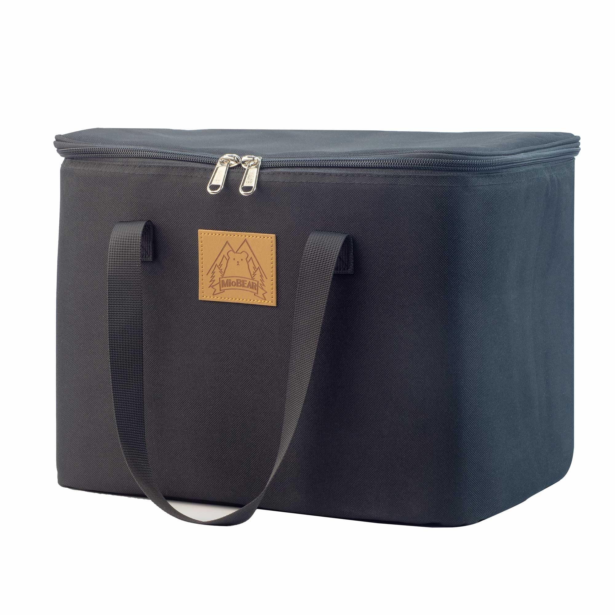 

Мягкая сумка-холодильник, вложенная в коробку, сумка-холодильник, совместимая с емкостью для удержания холода, кулер для кемпинга и отдыха на открытом воздухе, черный цвет (Размер M)