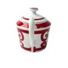 Used HERMESTableware white/Red Pottery Unisex