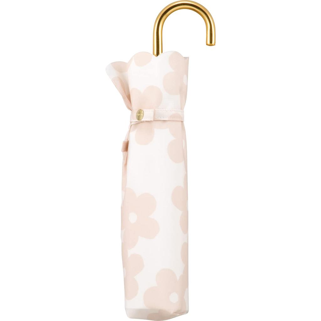 Mini Folding Umbrella with Floral Suitable for Rain or Retro Floral Stylish and Perfect for Commuting to Work or Product Wpc. Lace, Pink, 50cm,