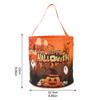 LED Halloween Candy Bag Set of 2, Round Bucket Style with Carry Handle, Polyester Treat Bag Pair for Candy Pickup, Table Accent, and Seasonal Display