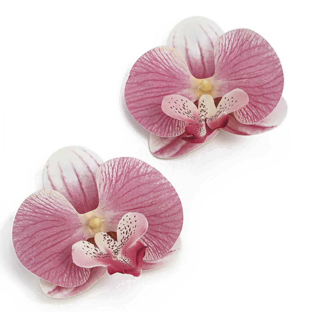 Elegant Floral Charm Jewelry 3D Flower Pendant Necklace/Earrings/Brooch for Girl Women Wedding Party Embellishment