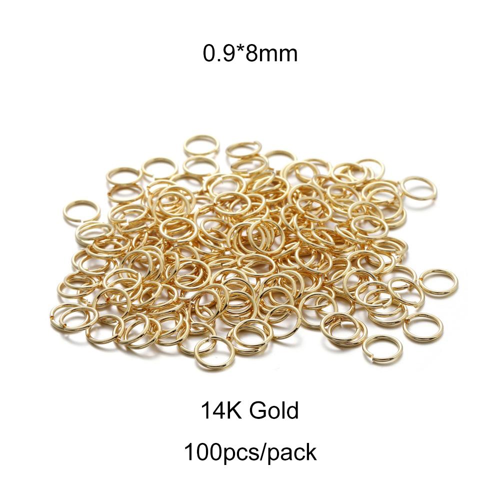 50-200pcs/lot 4 5 6 8 10 mm Stainless Steel Jump Rings Split Rings Connectors For DIY Jewelry Making Supplies Accessories