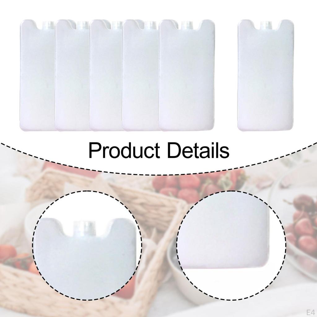 6 Ice Packs for Coolers Portable Freezer Blocks And Outdoor Activities