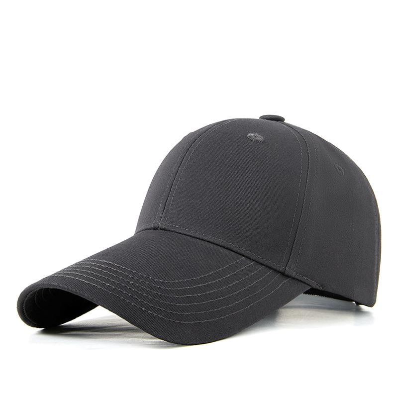Baseball cap cm deepened hat men's tide extended brim spring and summer big head circumference cap women's sun protection sun hat