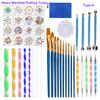 44 Piece Mandala Dotting Tools   Painting Stencils     Paint Brushes Multifunction Embossing Dot Kit  for   Rocks Coloring Drawing  