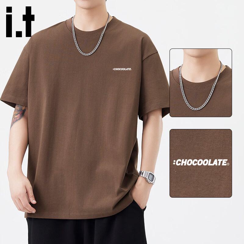 

CHOCOOLATEit Men s American Letter Print Cotton T-Shirt L