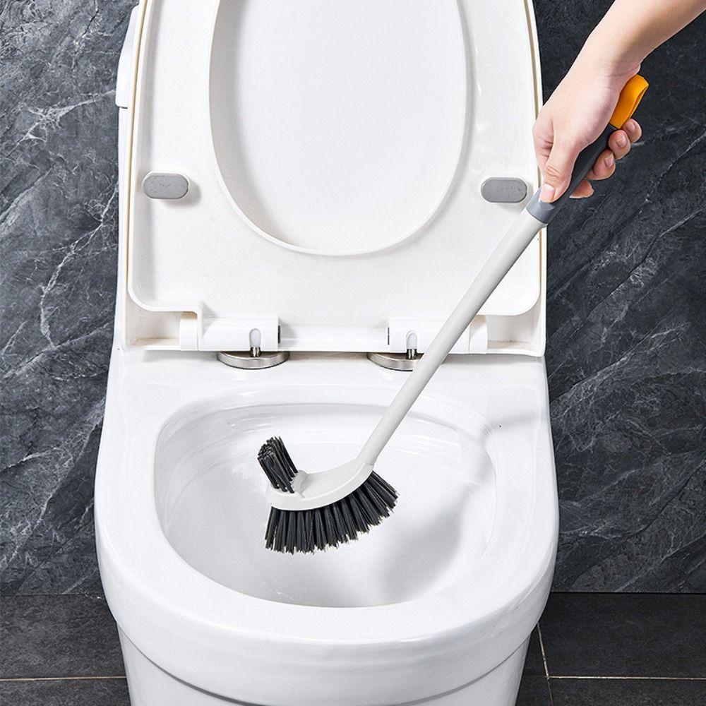 Long Handle Double Head Toilet Brush Plastic Cleaning Brush Closestool Brush  Household