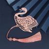 Rose Gold Tassel Bookmark Metal Book Page Marker High-quality Book Clip