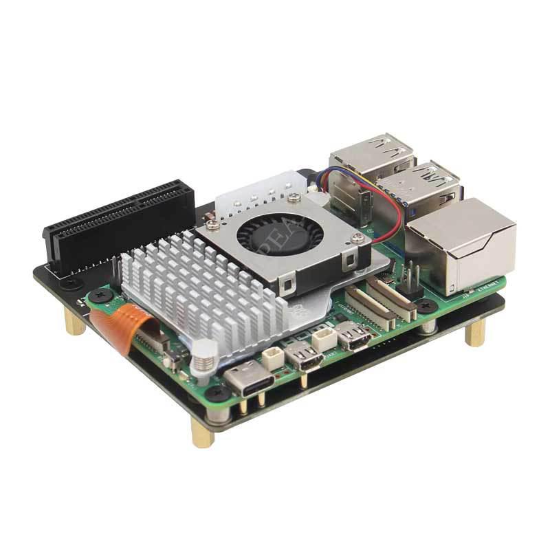 X1010 Raspberry Pi 5 PCIe Expansion Board: FFC To Standard PCIe X4 Slot, Compatible with Various PCIe Components