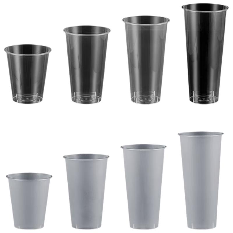 

Thickened Disposable Transparent Beverage Cups with Lids