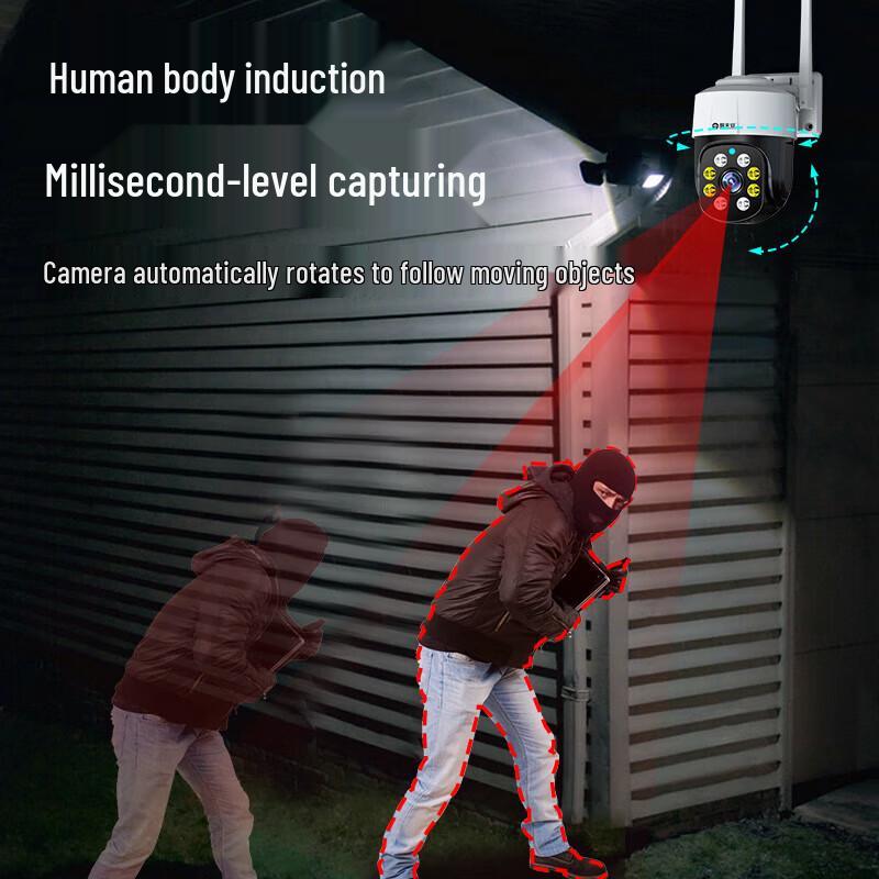 4G Outdoor AI Security Camera CN plug (adapter included)