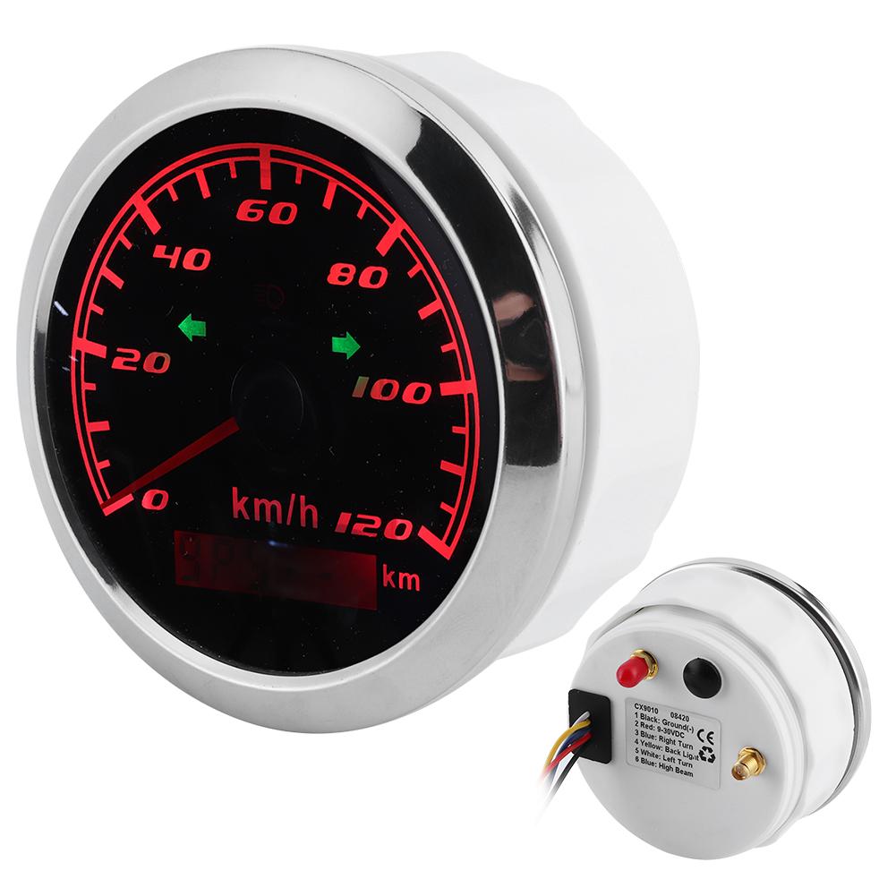 932V 3.3in GPS Speedometer 120Km H IP67 Waterproof AntiFog Gauge for Car Motorcycle
