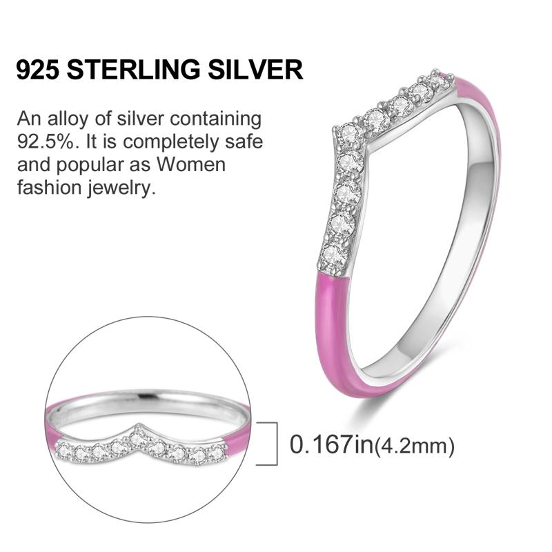 Originální stříbrný prsten 925 Barevné diamanty Zirkony Prsten na prst Pro ženy Šperky Svatební Zásnubní Dárek k narozeninám