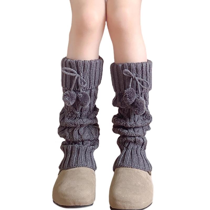 Girls Socks Spring Fall Korean Flipped Calf Sleeve Children Warm Autumn Winter Piled Socks Twisted Sock Sleeve