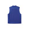 adidas New Puff Vest With Solid Color Logo Zipper Men Outerwear Blue HN1931
