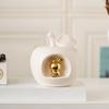 Ceramic Apples Statue Table Ornament Pottery Decoration Decorative Sculptures Fruit Figurines Home Decorations Gifts