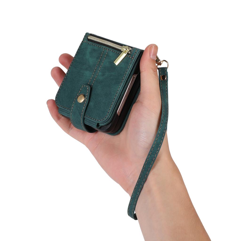 Zipper style wallet case pouch cover for Samsung Galaxy Z Flip 7/Fold 7